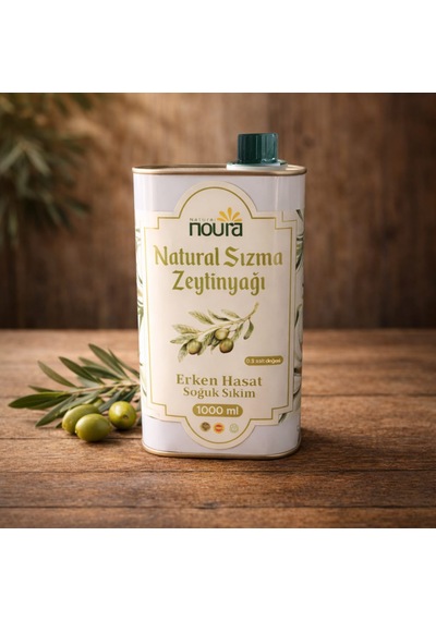 Noura Natural Soğuk Sıkım Mardin Derik Zeytinyağı 1 L