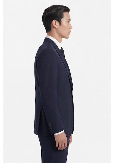 Sabri Özel Lacivert Slim Fit 6 Drop Mono Yaka Viskon Tam Astarlı Takım Elbise Açık Lacivert Sabri Özel Lacivert Slim Fit 6 Drop Mono Yaka Viskon Tam Astarlı Takım Elbise Açık Lacivert