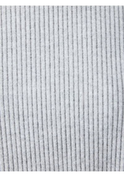 Long Crop Kadın Sweatshirt Gri Melanj