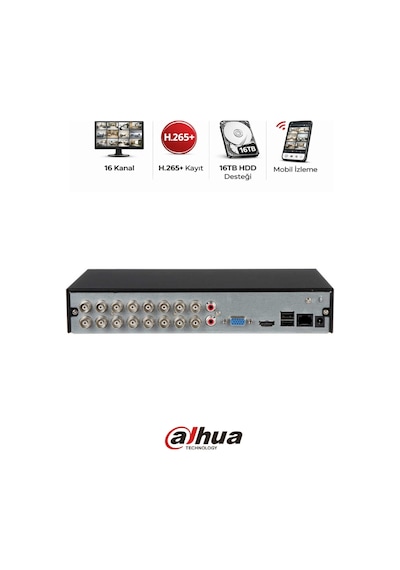 Xvr1b16-ı 16 Kanal Dvr Kayıt Cihazı 1080p Kamera Sistemi