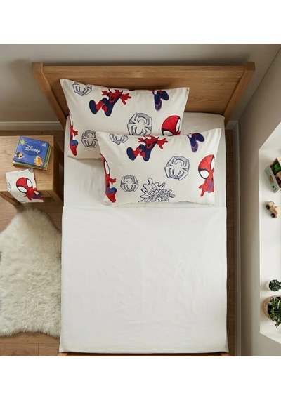 Elegancehome Flanel Spider %100 Pamuk İkili Yastık Kılıfı Çok Renkli