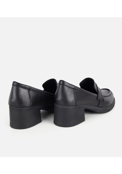 Hotiç Kadın Deri Siyah Yumuşak Dokulu Topuklu Klasik Loafer 01ayh331930a100 01ayh331930a100