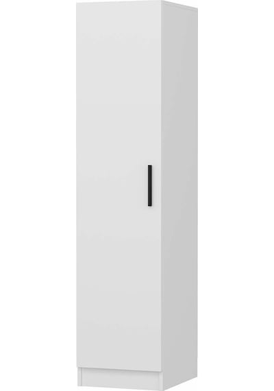 Minar Kale 1 Kapaklı Dolap Beyaz - Beyaz 210cm Beyaz