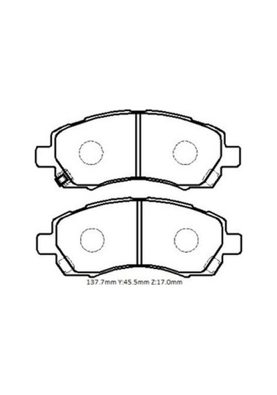 Subaru Impreza 99/03 Ön Fren Balatası Disk 137,7x45,5x17 Daıwa - Fren Ve Ekipmanları