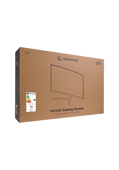 Rampage Compact CM27R165C 27" 1 MS 165 Hz FreeSync Full HD Curved CSOT VA LED Monitör