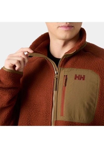 Helly Hansen Panorama Pile Block Jacket Erkek Polar Hha.49460.hha.301 Kahverengi