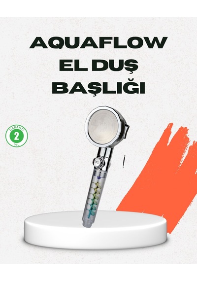 Rahatlatıcı Yağmur Etkili El Duşu Döner Pervaneli Dayanıklı Ve Şık Tasarım Gri