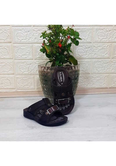 Fiyra Kajma Kahverengi Renk Erkek Çocuk Günlük Terlik 001