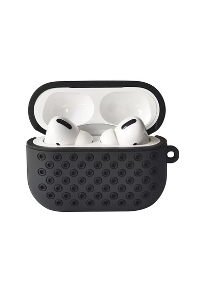 Airpods Uyumlu Pro 2 2.nesil Spor Delikli Kılıf - Siyah-siyah