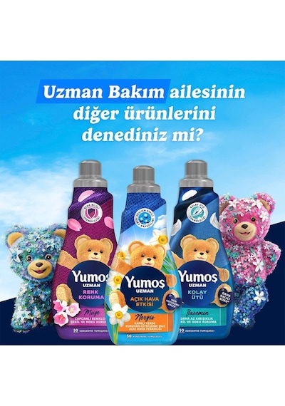 Yumoş Extra Açık Hava Etkisi Nergis Çamaşır Yumuşatıcısı 3 x 1200 ML