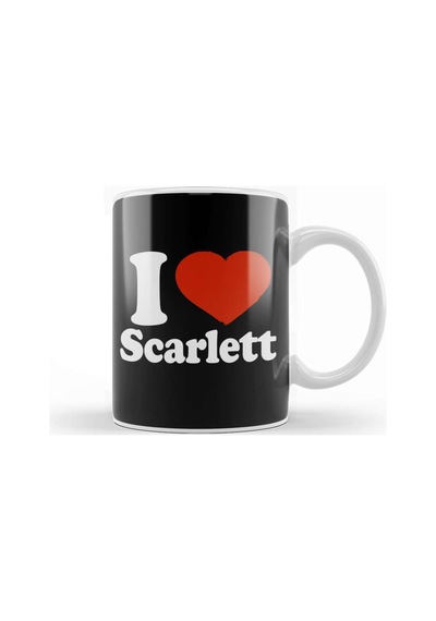 I Love Scarlett Kupa Bardak Porselen Karışık