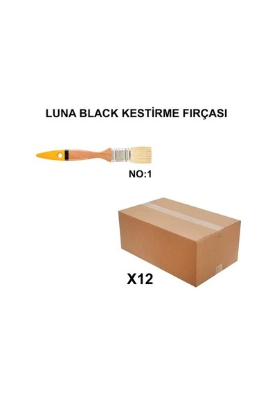 12 Adet Luna Black Kestirme Fırçası İle Kolay Uygulama