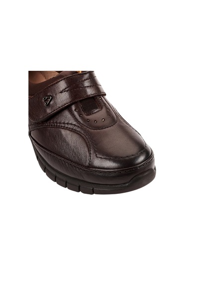 Forelli 29445-G Iris Kahve Kadın Comfort Deri Ayakkabı Çok Renkli