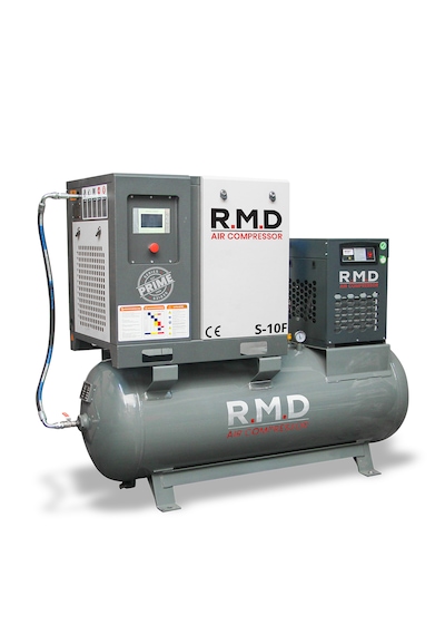 R.m.d Kompresör 10 Hp 500 Lt Depo Üstü Vidalı Hava Kompresör Seti Sı10f