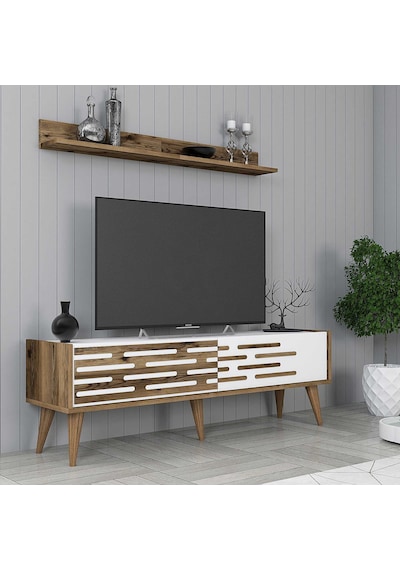 Variant Valensiya 140cm Tv Ünitesi - Ceviz / Beyaz