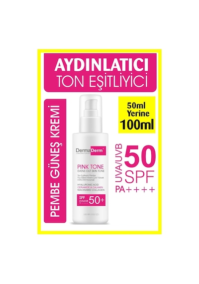 Ton Eşitleyici Aydınlatıcı Güneş Kremi 100ml Sunblock Tone Up Base Pink Spf50+/pa++++