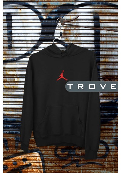 Startmore Unısex Kadın Erkek Saint Germaın Ön Arka Baskılı Kapüşonlu %100 Pamuk Sweatshirt Beyaz Siyah