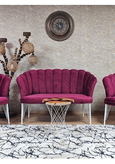 Zafir Beyaz Boyalı Tel Ayak Papatya Çay Seti Koltuk Takımı , Balkon, Salon, Ofis, Cafe Koltuk Takımı Bordo Zafir Beyaz Boyalı Tel Ayak Papatya Çay Seti Koltuk Takımı , Balkon, Salon, Ofis, Cafe Koltuk Takımı Bordo