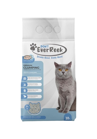 Kedi Kumu 10 Litre, Marsilya Sabunu Kokulu