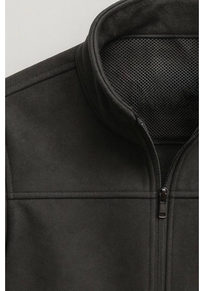 Premum Basic Slim Fit Süet Ceket Siyah
