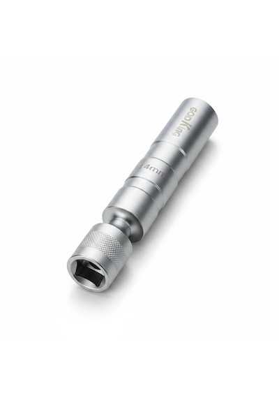 Mafsallı 14mm Buji Lokması 12 Köşe Mıknatıslı 3/8