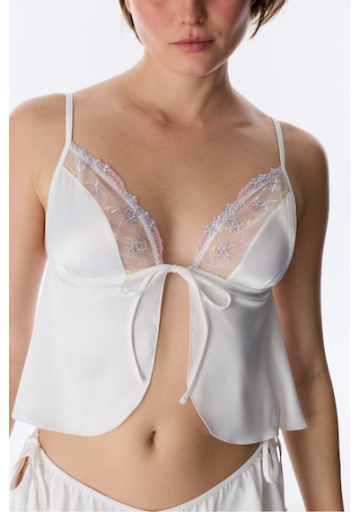 Penti Kırık Beyaz Broderie Saten Bralet
