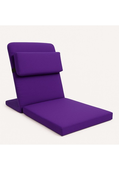 Ekstra Destek Yastıklı Yoga, Nefes, Meditasyon Sandalyesi Backjack Xl Su Ve Leke İticili Duck Kumaş Mor