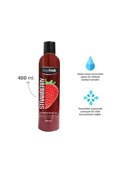 Peeling Etkili Arındırıcı Duş Jeli 400 Ml Çilek Diğer