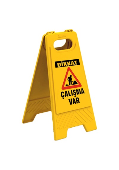 Dikkat Çalışma Var Levhası - Z - 6