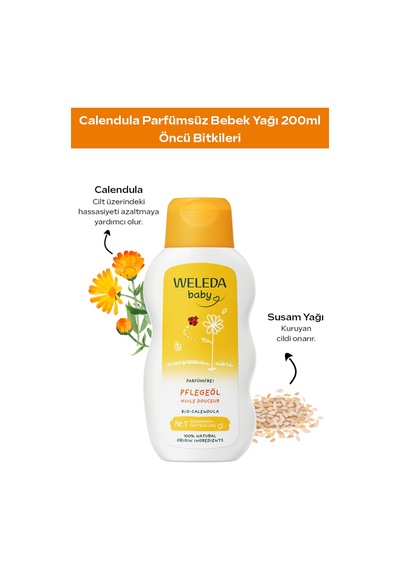 Weleda Baby Calendula Bebek Yağı 200 ML
