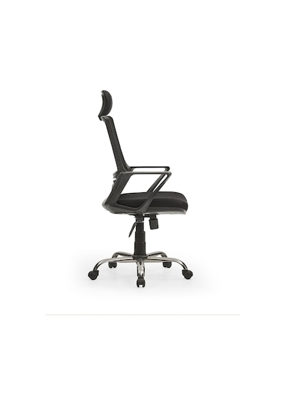 Arya2 Bilgisayar Koltuğu - Ofis - Müdür - Büro - Çalışma Sandalyesi Siyah Renk Krom Ayaklı Siyah