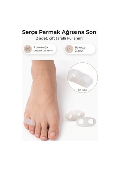 Silikon Serçe Parmak Koruyucu 1 Çift