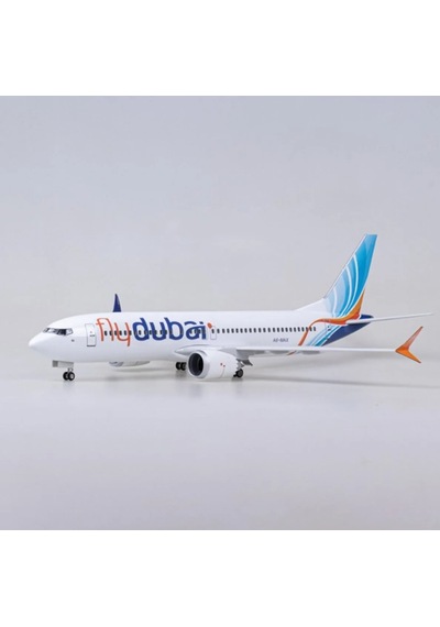 Fly Dubai Boeing 737 Max Yolcu Uçağı Model Uçak 1/80 Ölçek 47cm