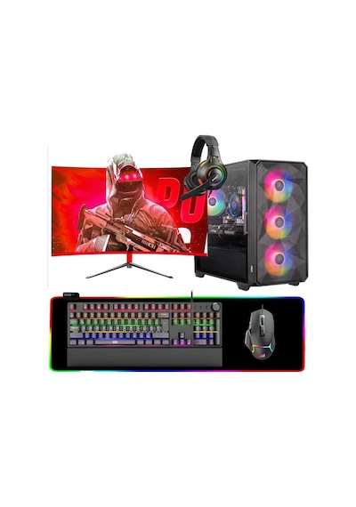 Dragos DRX6848 i5-13400F 16 GB 512 GB NVMe RTX3050 23.6" Dos Masaüstü Oyuncu Bilgisayarı