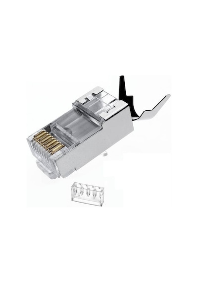 Q-Port Q-J710M Cat 7 Konnektör + Ayraç,10'Lu Paket Q-J710M