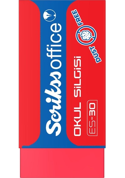 Scrikss Okul Silgisi Kırmızı Es-30 - 1 Adet