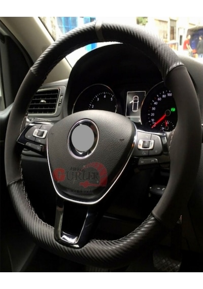 Chevrolet Cruze Alkantra-Karbon Yüzüklü Dikmeli Direksiyon Kılıf