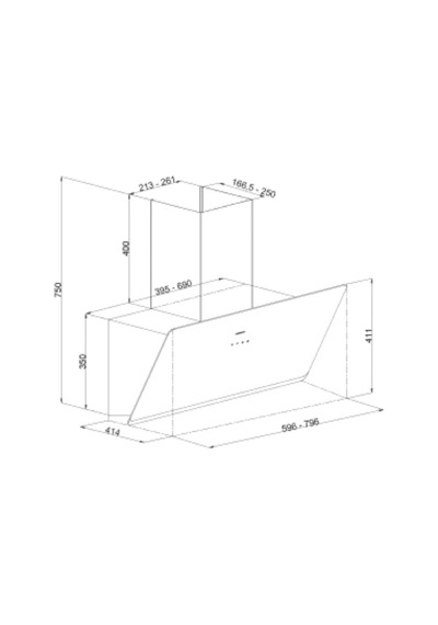 Silverline Flam 3481 Ankastre Davlumbaz