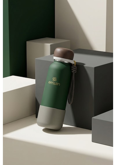 Emsan Thermos Bottle Çelik Sızdırmaz Termos 500 Ml Yeşil