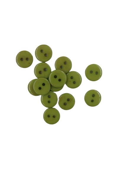 10 Adet 10 Mm Yuvarlak Düğme (Fıstık Yeşili)