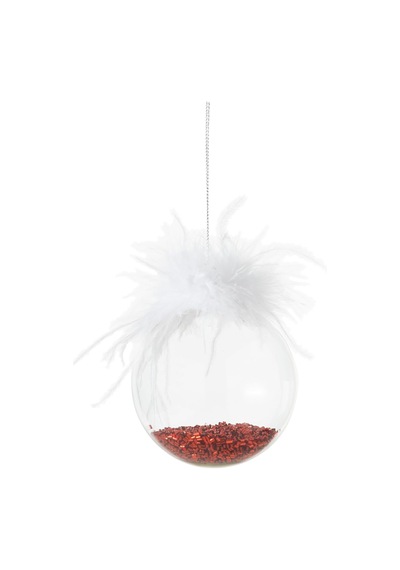 Mudo Home White Fluffy Ağaç Süsü 8 Cm Sku: Smg8690010241245