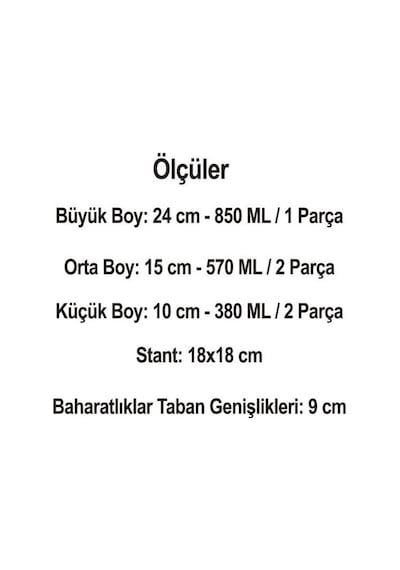 Arow Döner Standlı Cam Baharatlık-dc1.tr.3480 Şeffaf