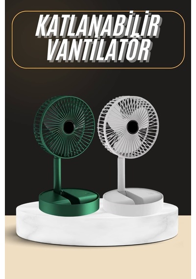 Katlanabilir Usb Şarjlı Masaüstü Soğutucu Mini Fan Telefon Tutucu -