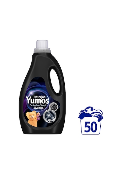 2 Adet Yumoş Sıvı Deterjan Siyahlar 50 Yıkama 2500 Ml