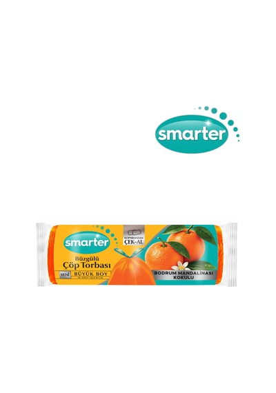Smarter Büyük Büzgülü Mandalina K. Çöp Torbası Çöp Poşeti