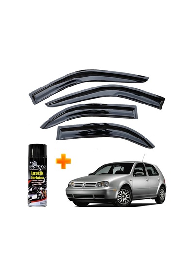 Vw Golf 4 Mügen Cam Rüzgarlığı 2004-2009 Arası 4 Lü Takım +500ml Lastik Parlatıcı