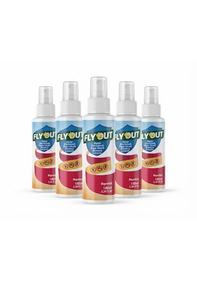 Fly Out 100 Ml Replet Kene, Sivrisinek Ve Kara Sinek Kovucu Losyon 5'li Avantaj Paketi