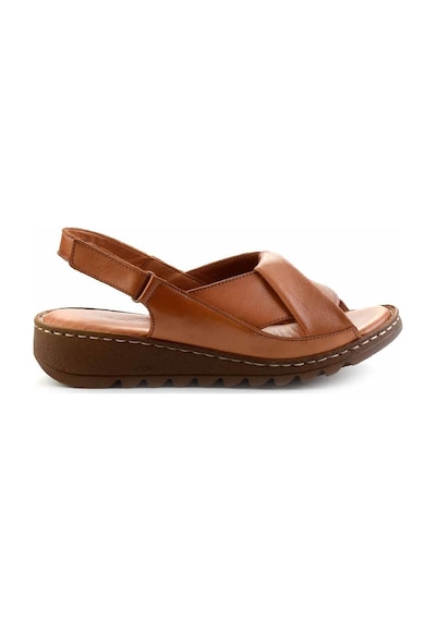 Taba Hakiki Deri Kadın Sandalet K05907001803 Taba