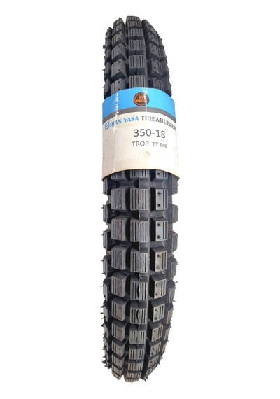 Iran Yasa Tıre&Rubber 350-18 Tt  Tr Op (İç Lastikle Kullanıma Uygundur.)  Offroad Arka Yol/Toprak Motosiklet Lastiği