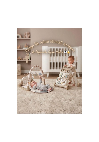 Mama Sandalyesi Bebek Çeyiz Seti Vizon
